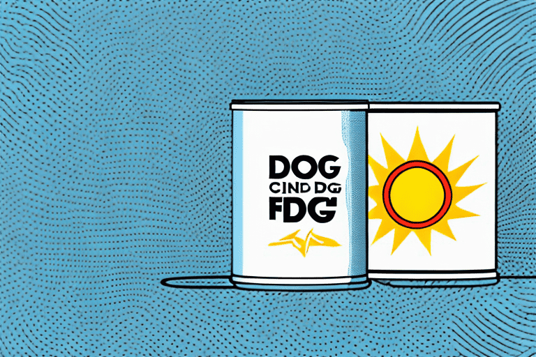 An open can of dog food under the scorching sun