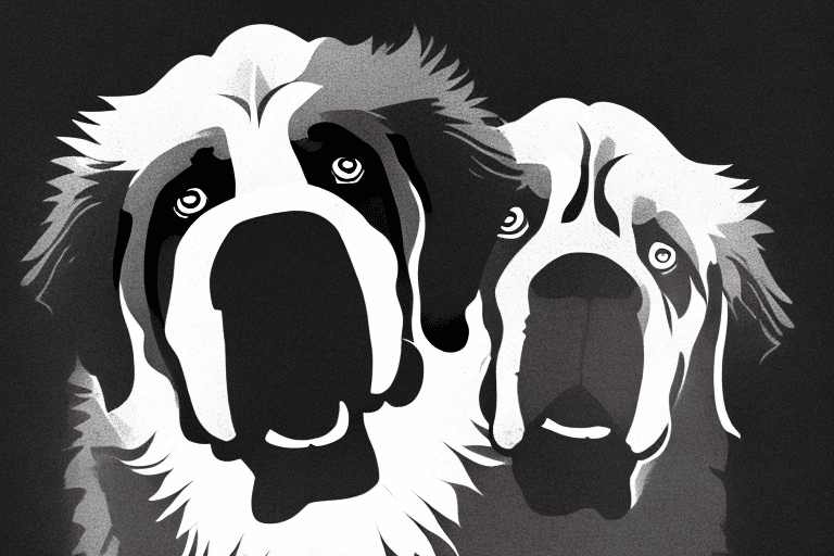 A menacing yet misunderstood st. bernard dog