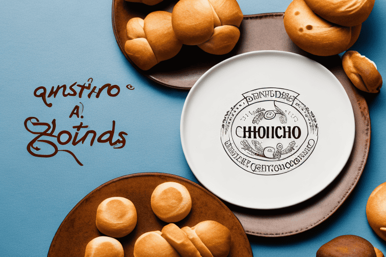A curious dog sitting in front of a table with a few conchas (mexican sweet bread) on a plate