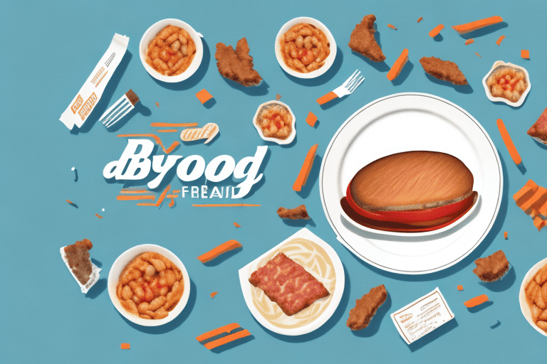 A dog curiously sniffing a plate of beyond meat products
