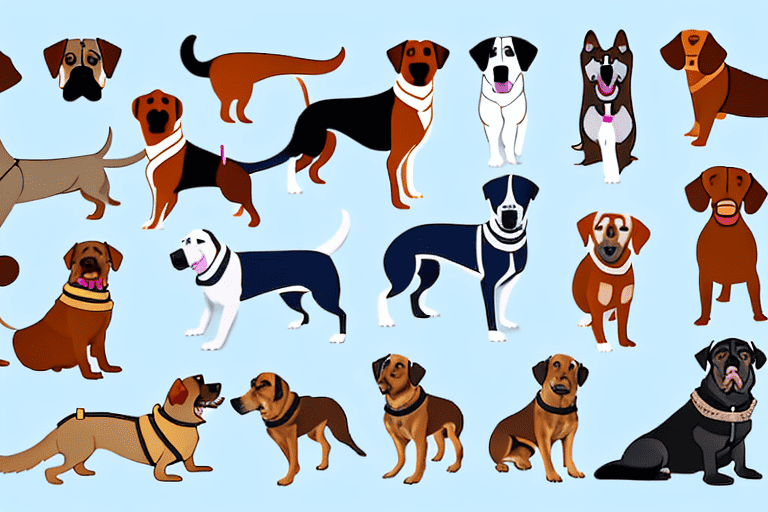 Various dog breeds