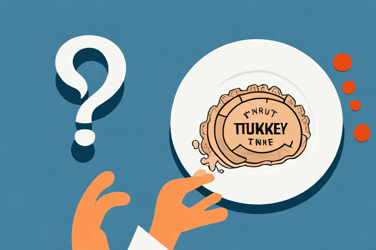 A curious dog sitting next to a plate of turkey innards
