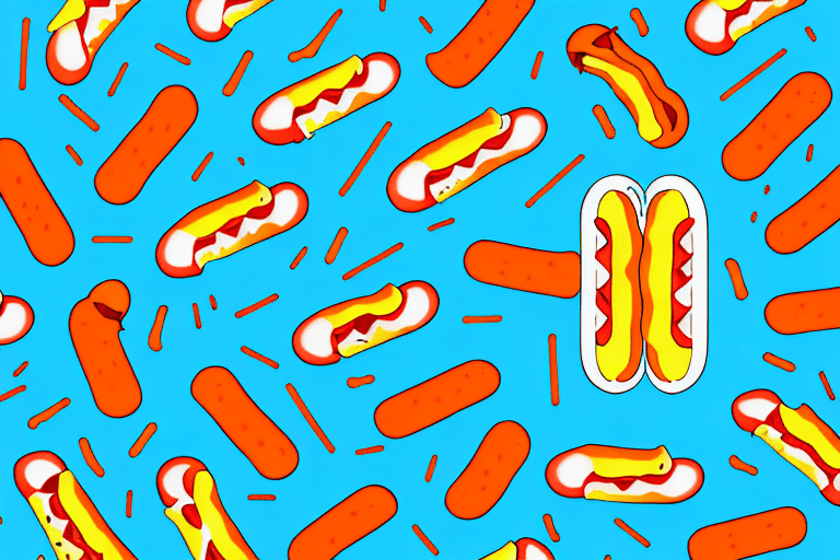 A hot dog with a bite taken out of it next to a set of orthodontic braces
