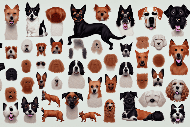 Various distinct dog breeds