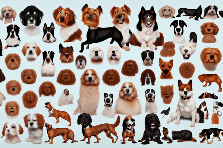 Several distinct dog breeds