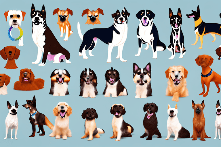 Various types of dogs