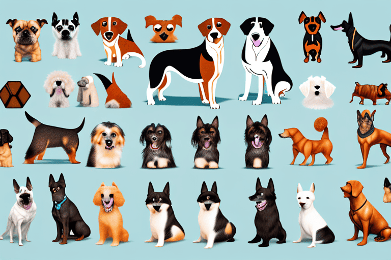 Various types of dogs
