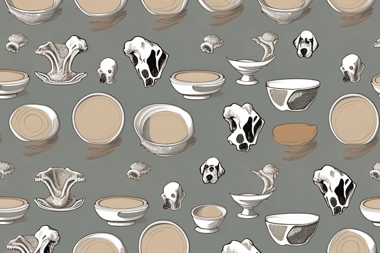 A variety of bone broths in different bowls