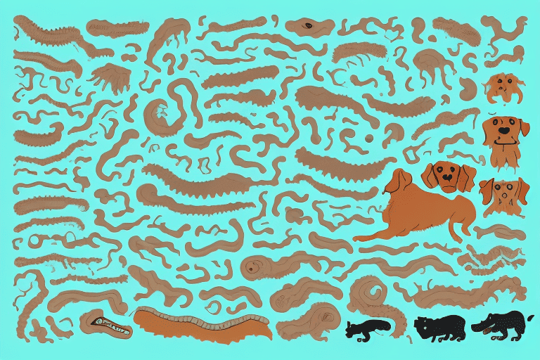 Various types of worms that can infect dogs