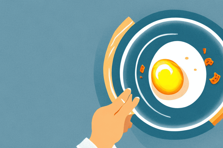 A curious dog looking at an egg roll on a plate