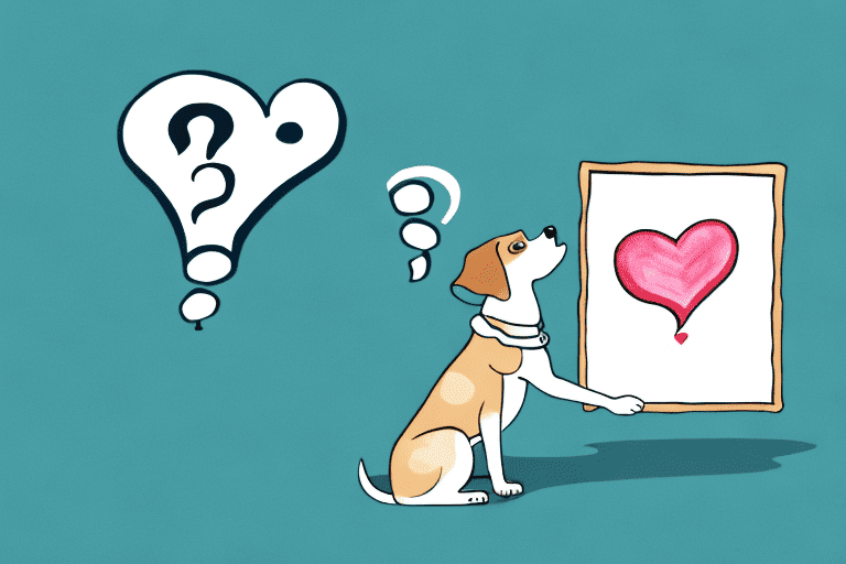 A curious dog sniffing a plate of hearts of palm