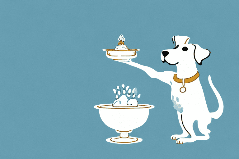 A curious dog sitting next to a bowl of buttercream frosting