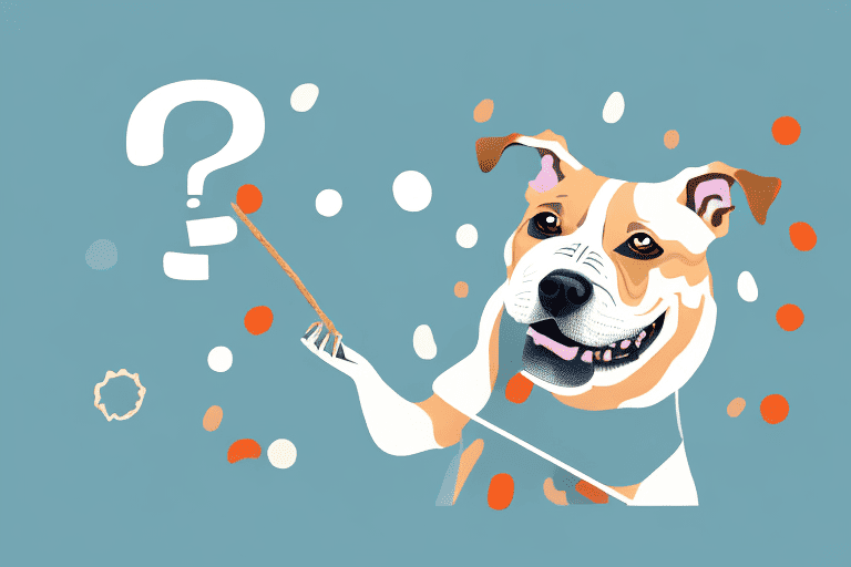 A dog happily gnawing on a bully stick