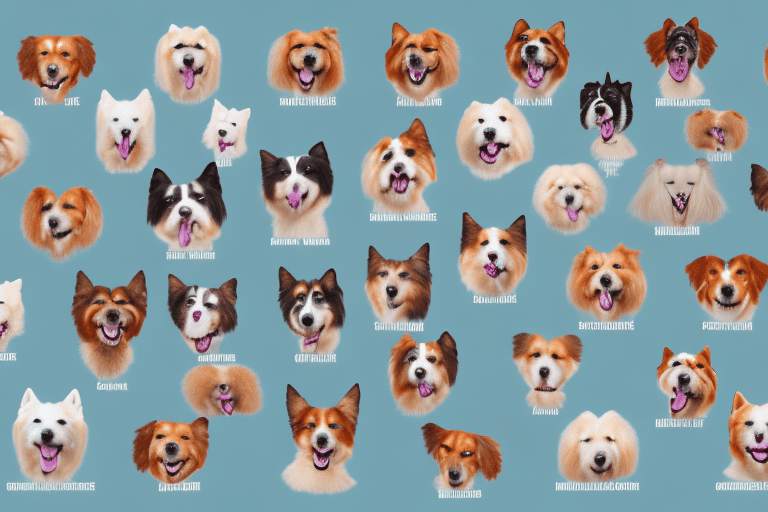 Several distinct types of corso dogs in various poses