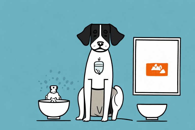 A curious dog sitting next to a bowl of lactaid milk