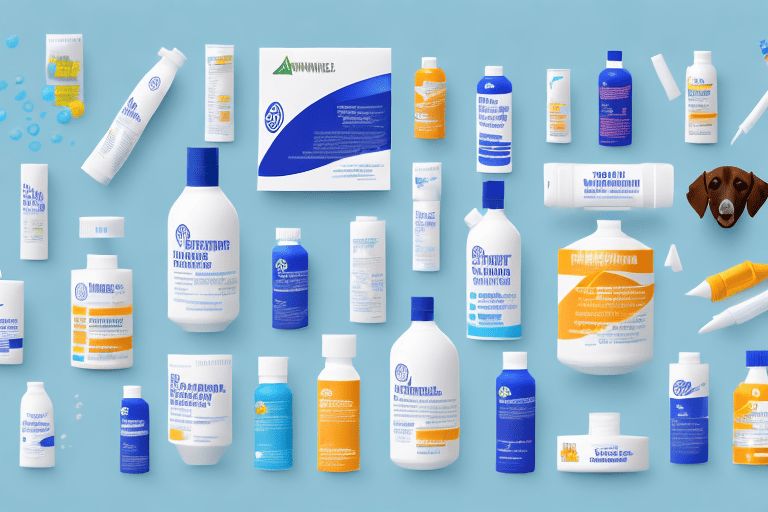 A variety of dewormer products such as tablets