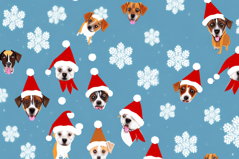 A group of different breeds of dogs