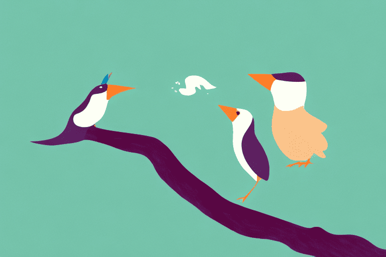 A small bird perched on a branch
