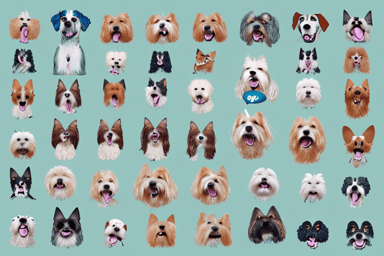 A variety of different dog breeds