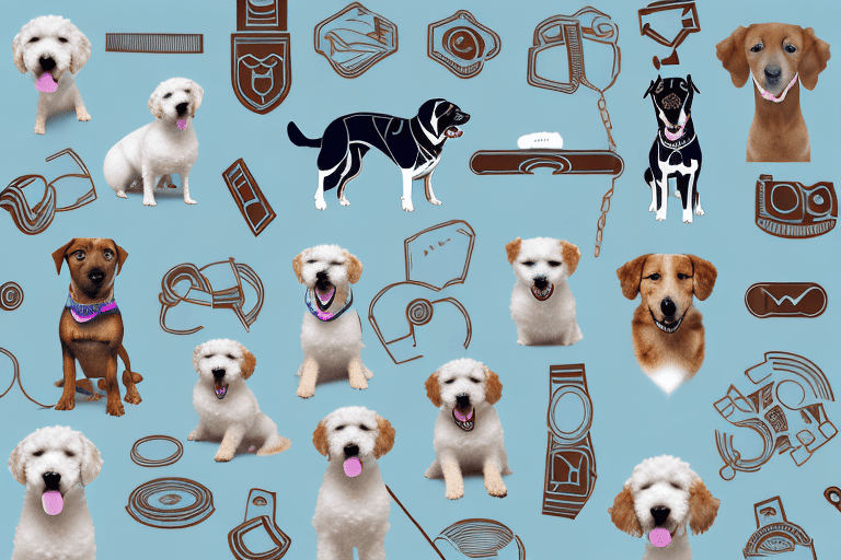 Various types of dog training collars equipped with automatic bark control