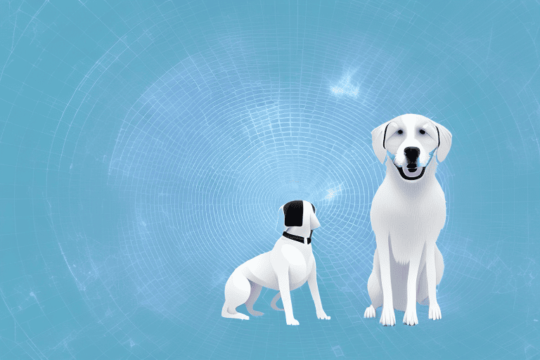 An emotional support animal (esa) dog barking