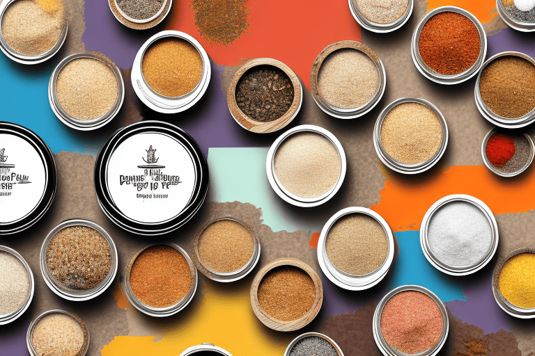 Various types of bark seasoning in colorful