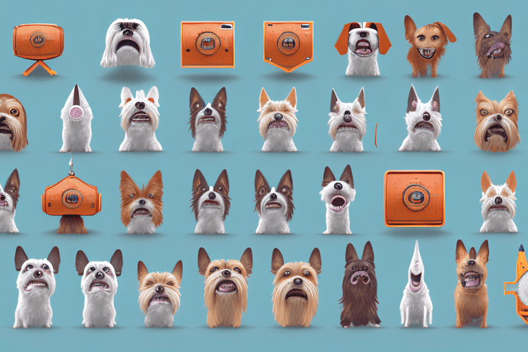 A variety of barking dog alarms in different shapes and sizes