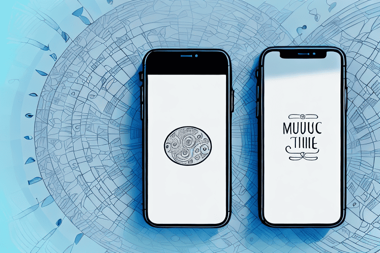 An iphone with a speech bubble emanating from it