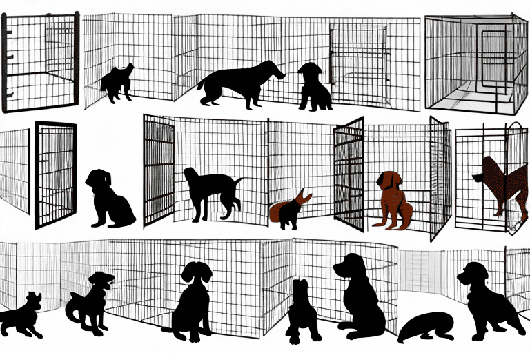 Several distinct types of dog kennels