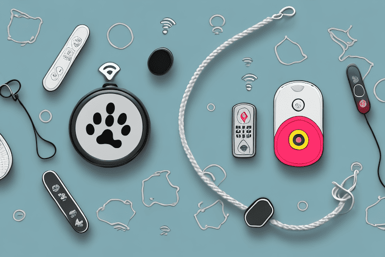 A bark collar with a remote control