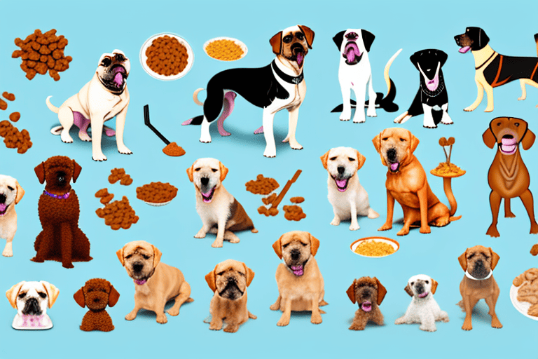 Several different dog breeds