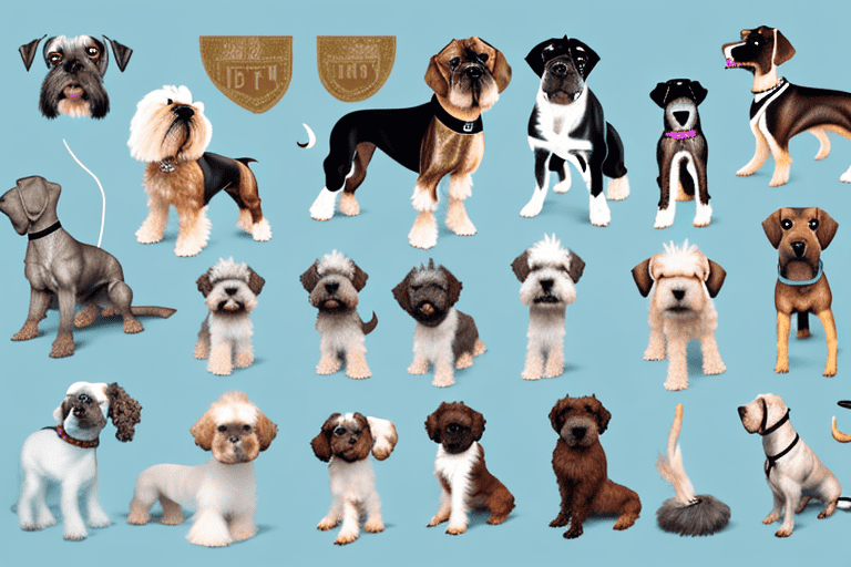 Several distinct dog breeds that start with the letter 'm'