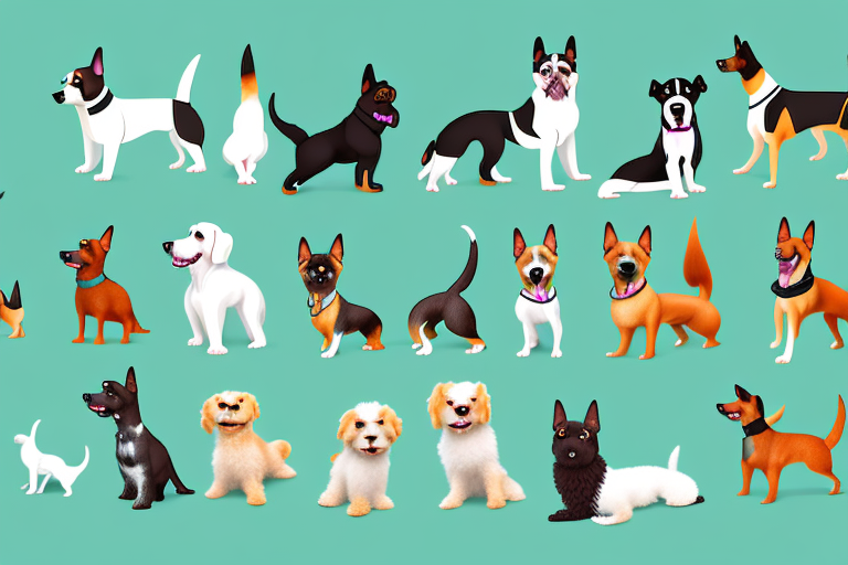 Various types of dogs
