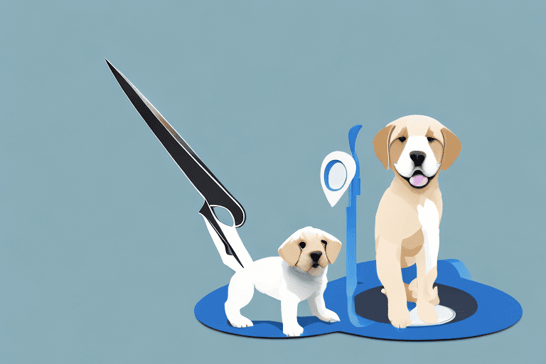 A puppy near a potty training pad