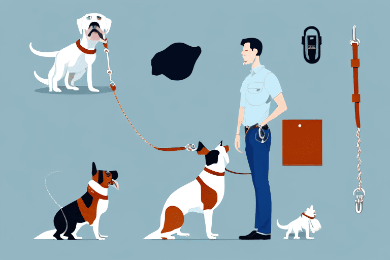 A dog demonstrating unruly behavior