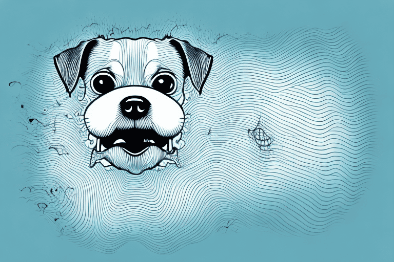 A dog mid-bark