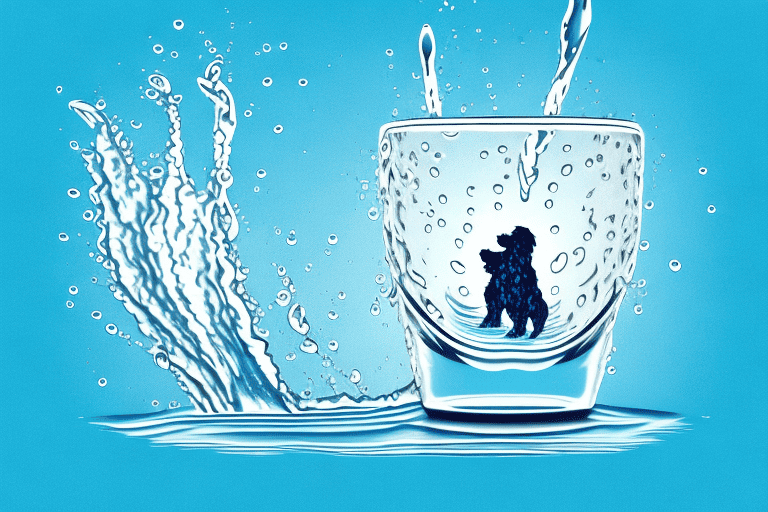 A glass of water with a subtle