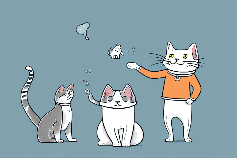 A cat with a playful expression