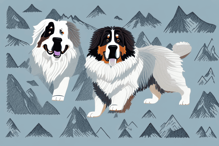 Several different types of mountain dogs