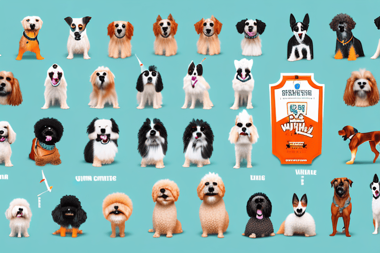 Various breeds of dogs