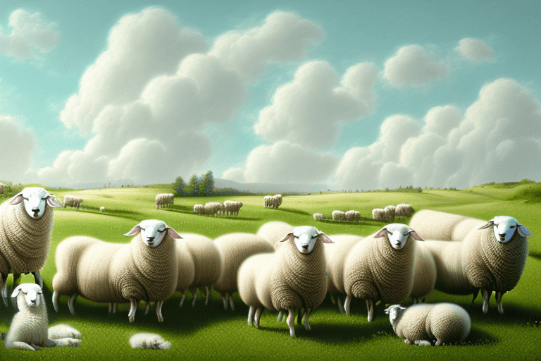 Several distinct types of sheep dogs
