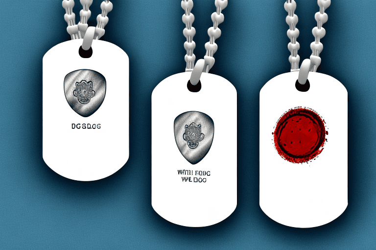 A couple of dog tags