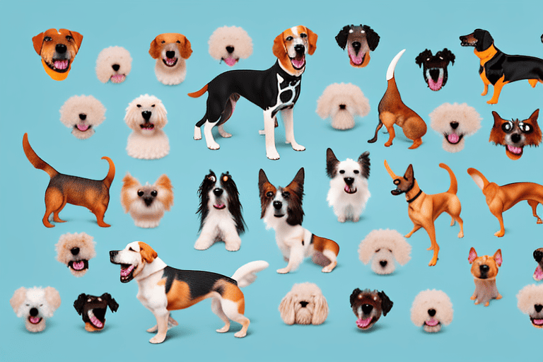 Several different dog breeds showcasing various types of bites