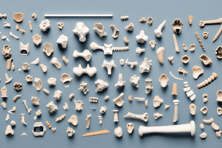 A variety of different dog bone types