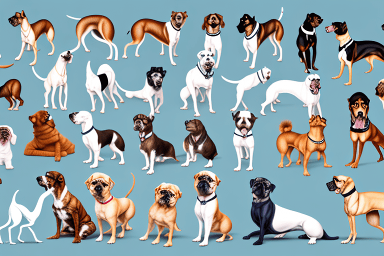 Various distinct dog breeds