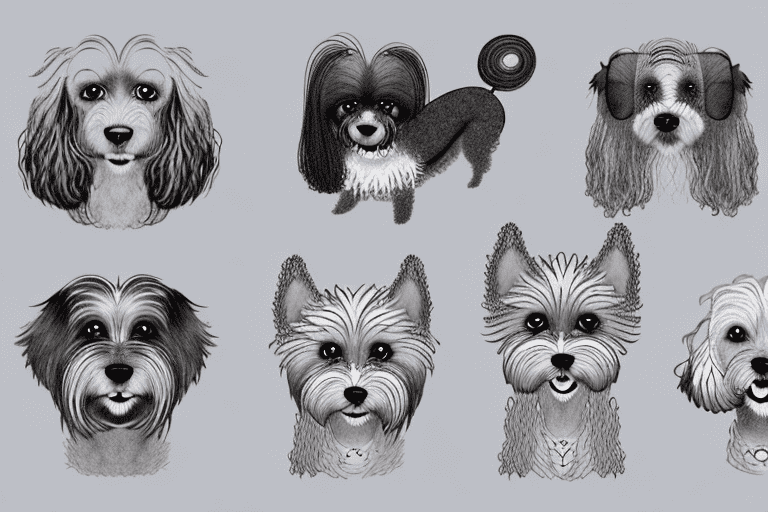Four different dogs