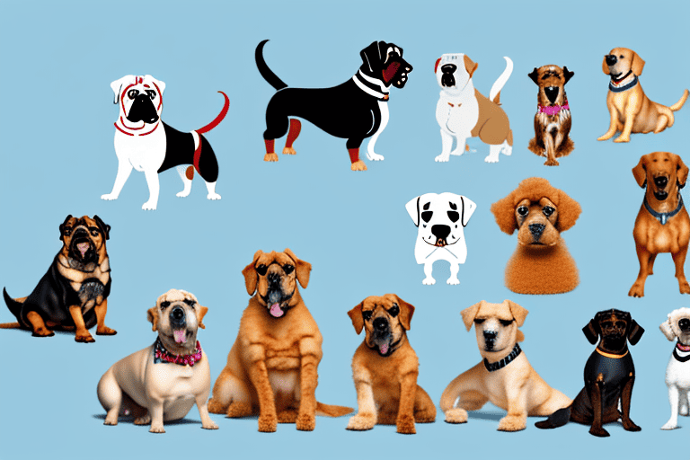 Various types of dogs