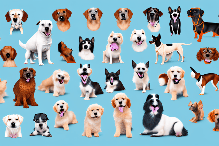 Several types of dogs